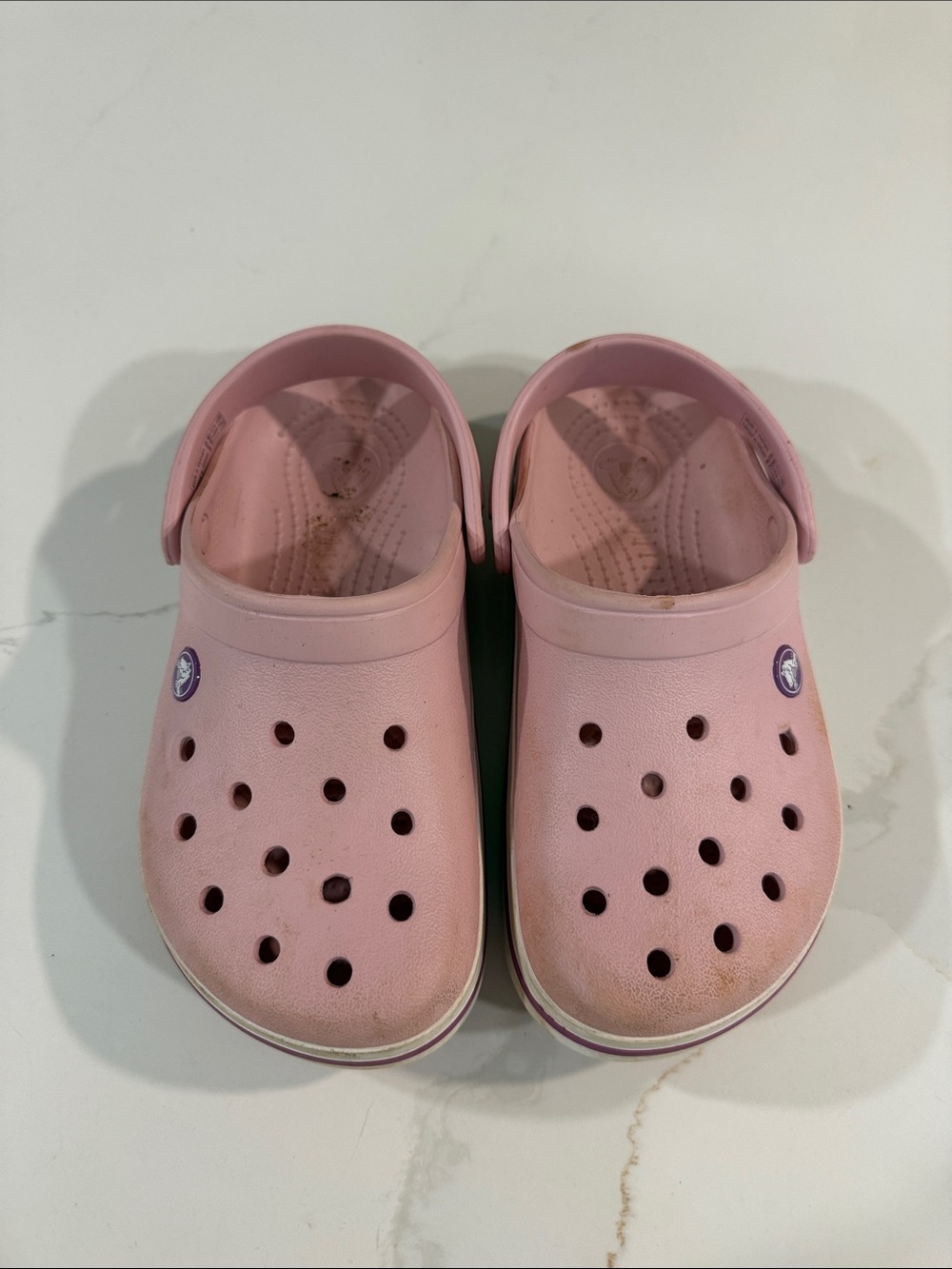CROCS Kids Light Pink Classic Clogs